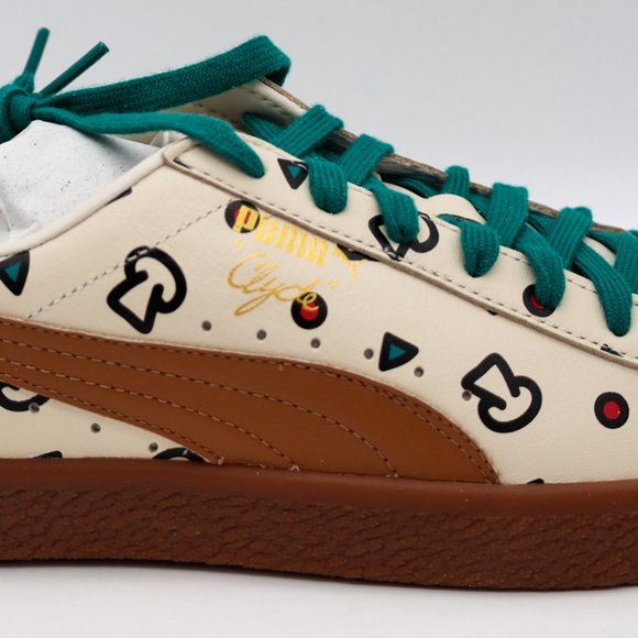 Puma x Tyakasha Clyde Leather Pizza Chef Design Sneakers Mens Size 10.5 NWT - Picture 9 of 16